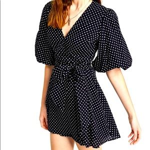 MINKPINK Black and White Polka Dot Dress! Super Cute! Size S! NWT!